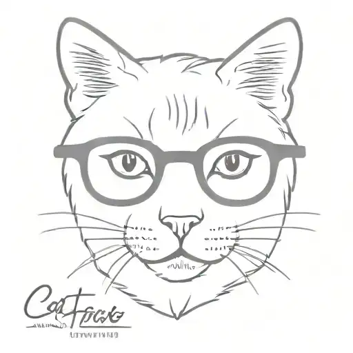 Cat Face With Specs