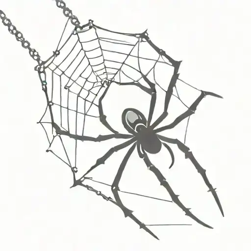 Spider With Chain Wrapped Around It