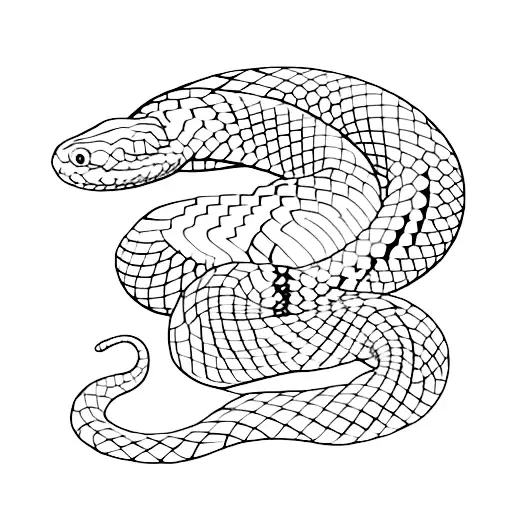 A Snake Wrapped Around The Biceps