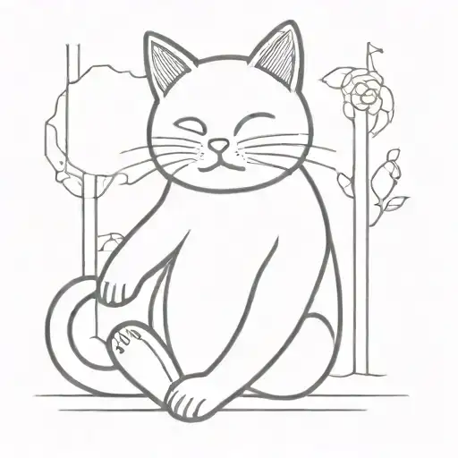 Black And White Cat Sitting On A Teddy Bear