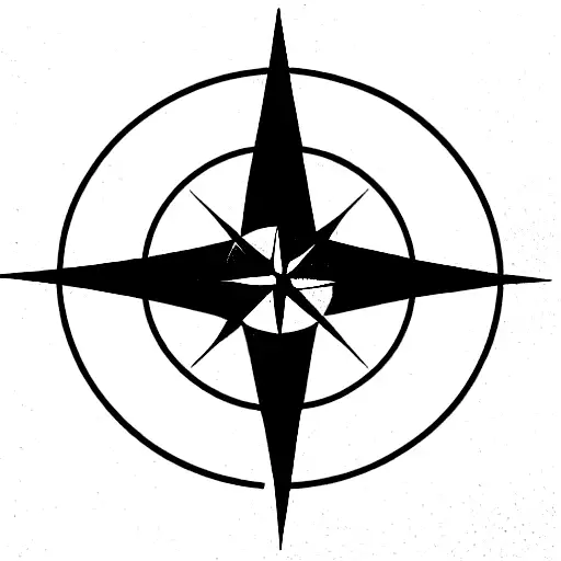 Compass With The Words Sic Parvis Magna