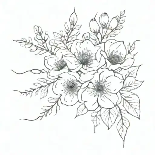 Birth Flower Bouquet