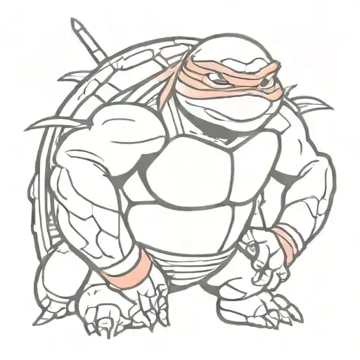 Teenage Mutant Ninja Turtle Raphael Intimidating Pose