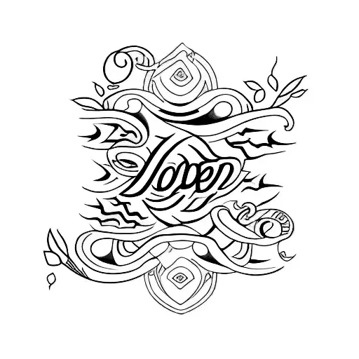 Tatoo Design Which Shows Love For My Kids Whose Name Are Kavish