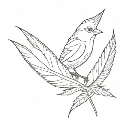 Bulldocer And A White Feather