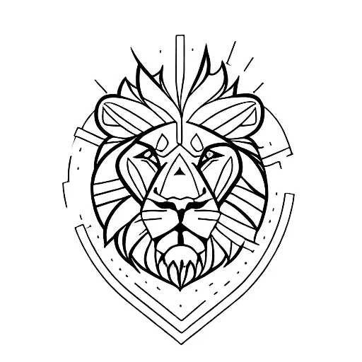 A Lion Riding A Motorbike Through A Rugged Mountain Landscape