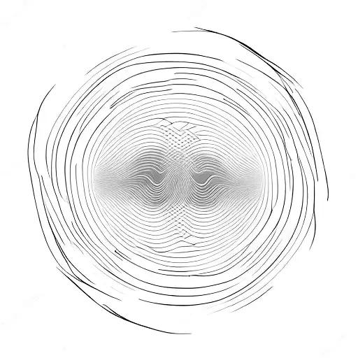 Abstract Representation Of Sound Waves With A Neon Color Palette