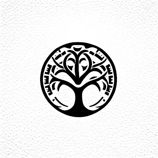 Tree Of Life With Vegvisir