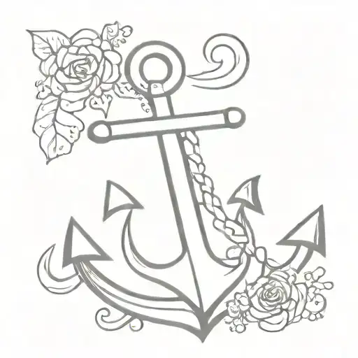 Feminine Christian Anchor Pointing To True North