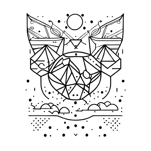 Cat And Libra Constellation