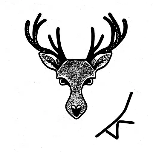 Deer And Infinity Symbol