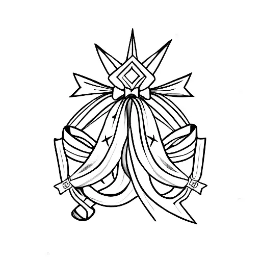 Dagger With A Ribbon Bow