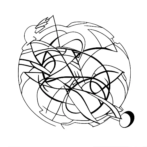 Broken Hourglass Spilling Out To The Cosmos