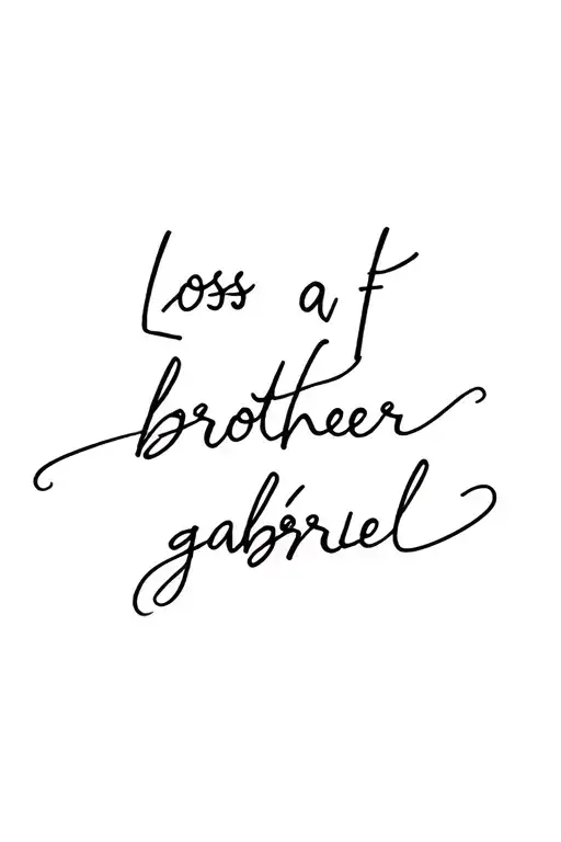 Loss Of A Brother Named Gabriel