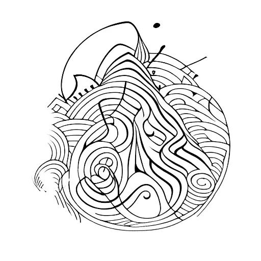 Meditation Music Notes Transforming Into A Forest