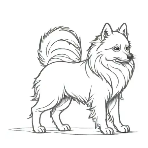 Pomerian Dog Like A Warrior
