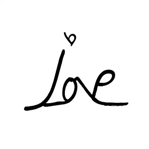 Peace Word 'Love' Written
