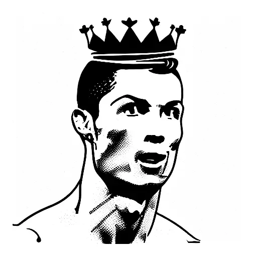 Cristiano Ronaldo Embeded In A Crown