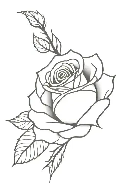 Rose With Thorns On Shoulder