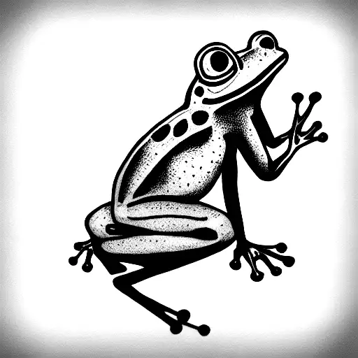 Frog In Suit Holding A Libra