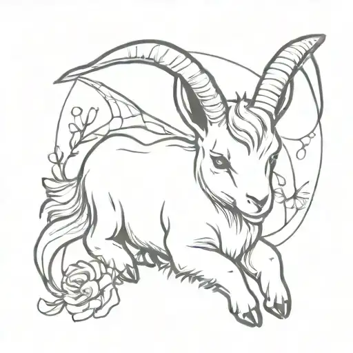 Baby Goat With Fairy Wings