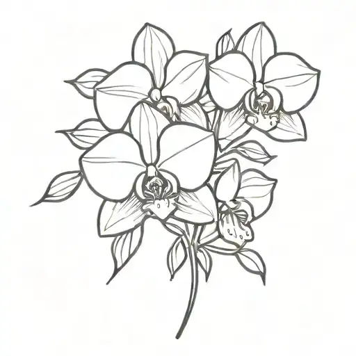 Orchid And Rose Bouquet