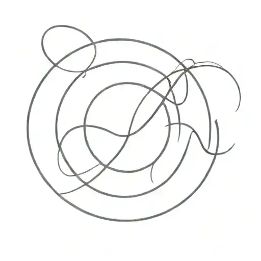 A Minimalist Tattoo Of A Circle Representing The Concept Of Infinity