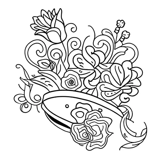 Cowboy Boot With Flowers In It