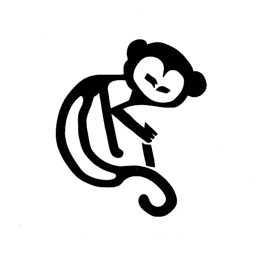 Monkey With A Hidden W