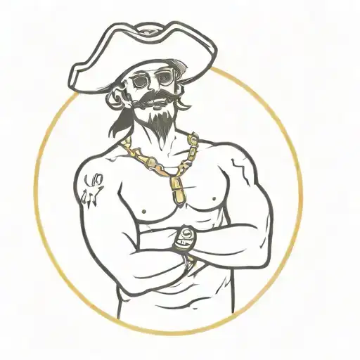 Pirate Hacker With Atm And Money Gold Teeth