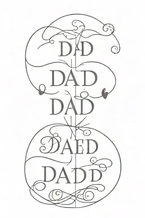 Tattoo For A Dad With 3 Kids Names