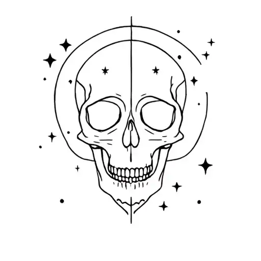 Skull Sky Stars