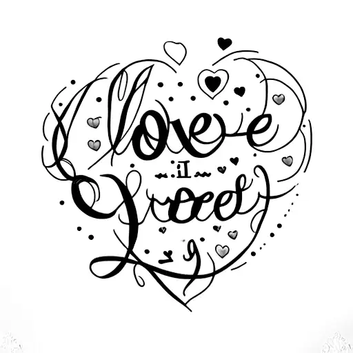 A Minimalist Tattoo Of A Beautiful Quote In Elegant Script That Says 'Love Is All You Need'