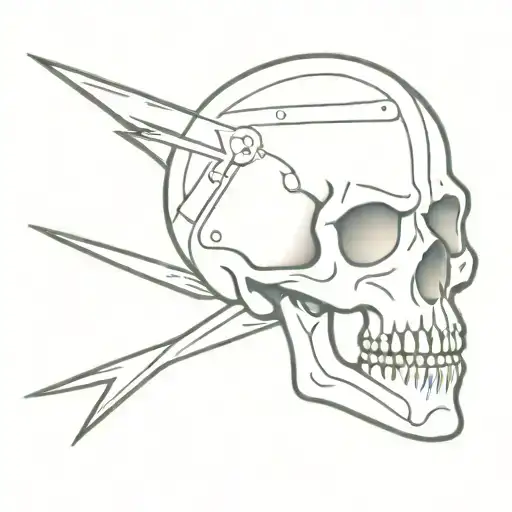 Elektrik Skull Wearin Money