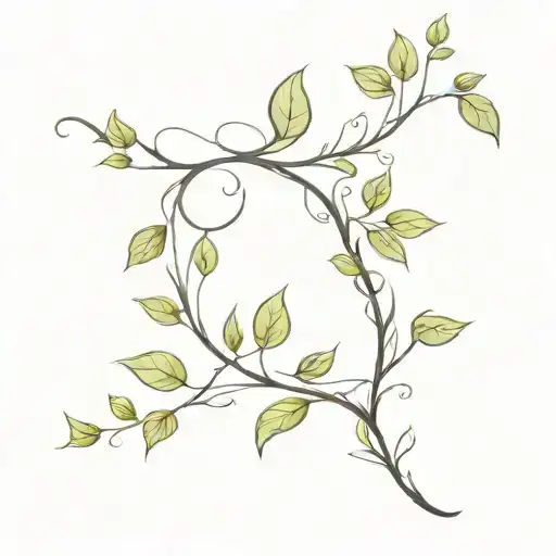 A Vine Wrapping Around The Forearm
