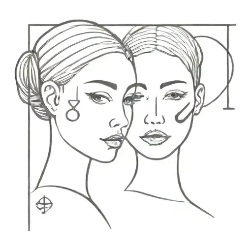 Sister Tatto 2001 And 2006 With Symbol