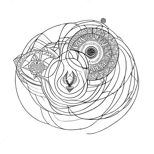 Umbanda-inspired Nature Scene With A Mystical Twist