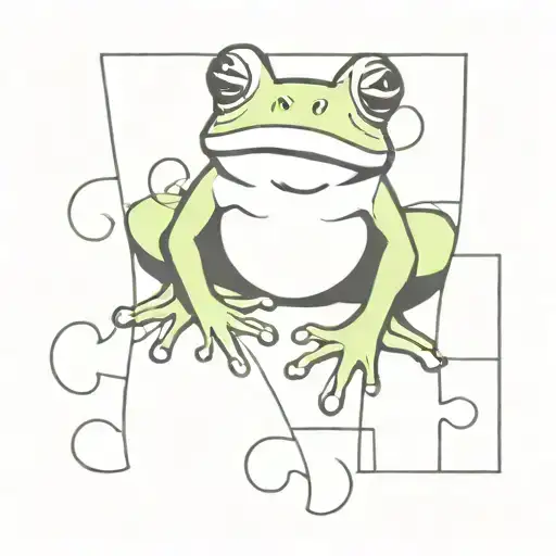 Frog Puzzle Piece