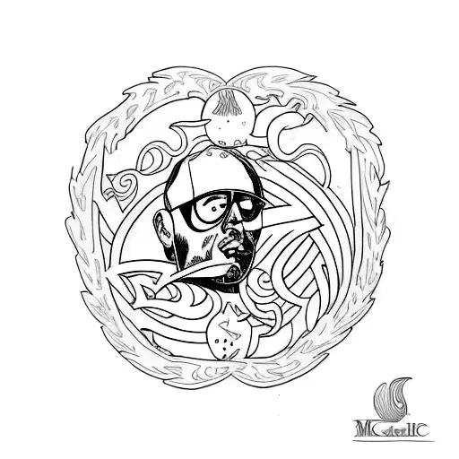 Macadelic Album Cover Around Thigh