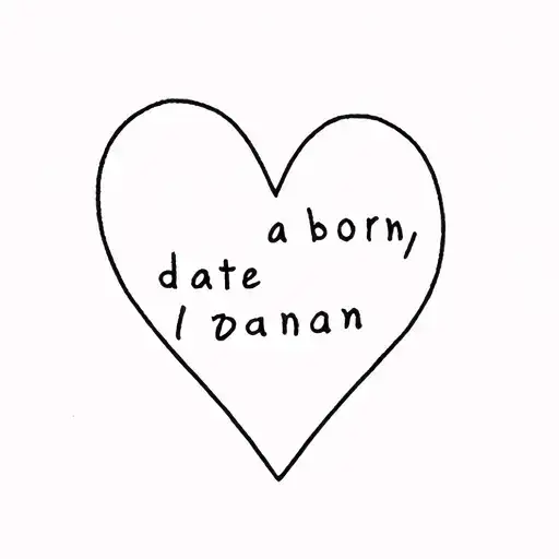 Date Of Born Baby Girl With A Heart