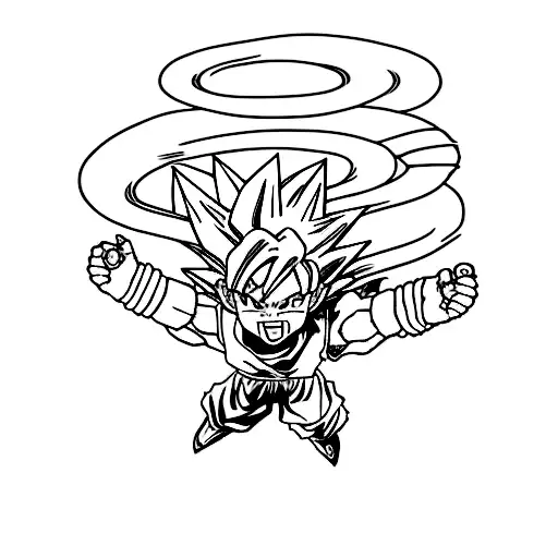Dragonball Z Character In Space