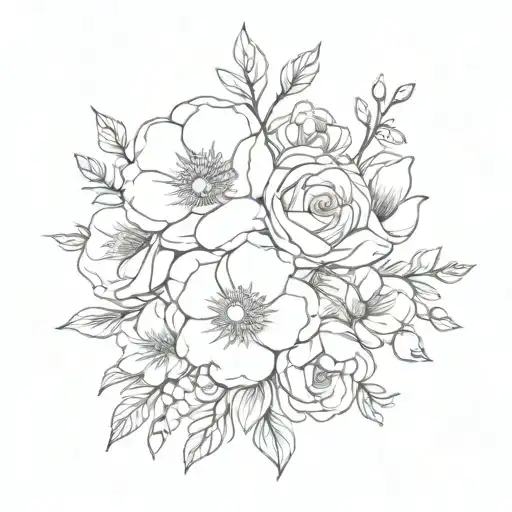 Birth Flower Bouquet