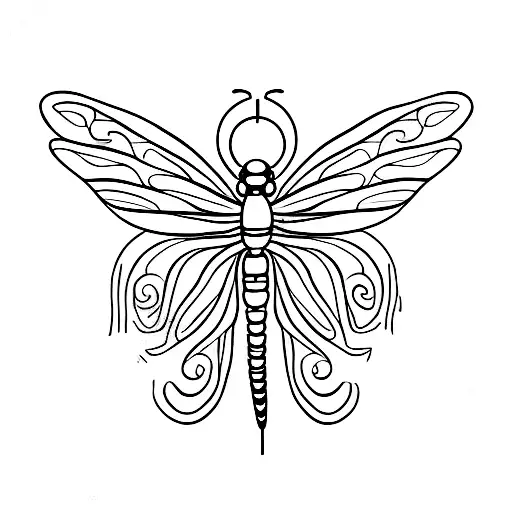 Tiny Semicolon Dragonfly