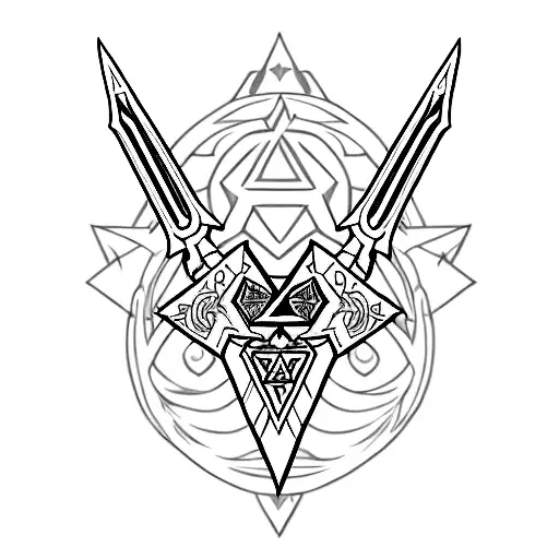 The Master Sword From Legend Of Zelda And The Triforce