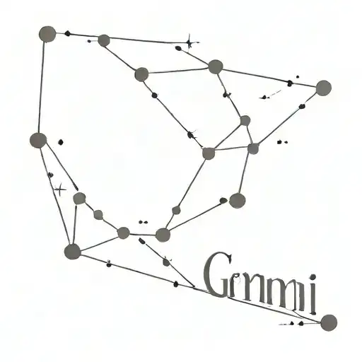 Gemini Constellation With The First Name Emma