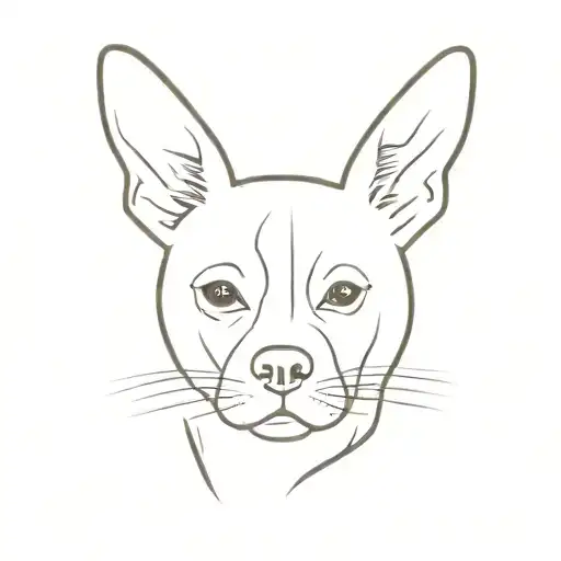 Dog Ears Outline