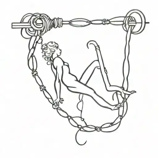 Aquarius Zodiac Sign Barb Wire Wrapped