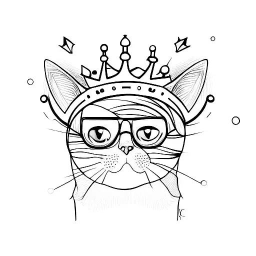 A Cat Wearing A Crown