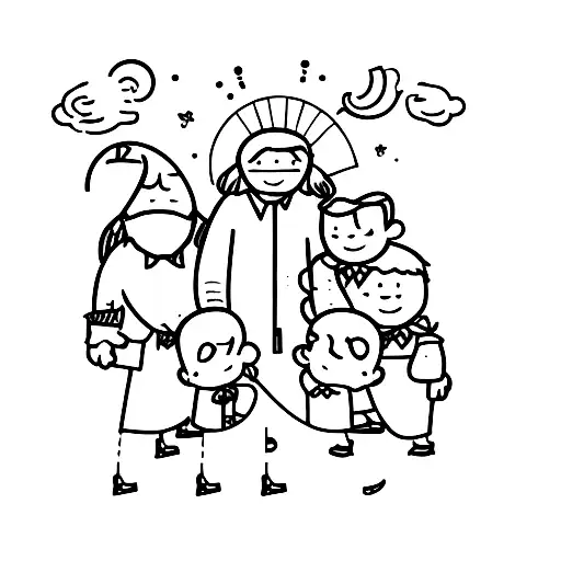 Father With Twin Boys