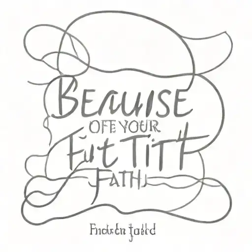 Because Of Your Faith It Will Happen